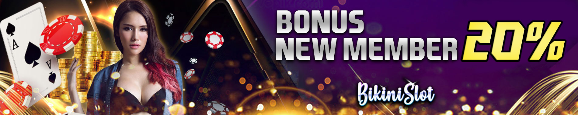 BIKINISLOT Bonus New Member 20%